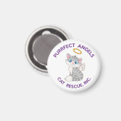 Purfect Angels Cat Rescue Magnet (Vorderseite/Rückseite)