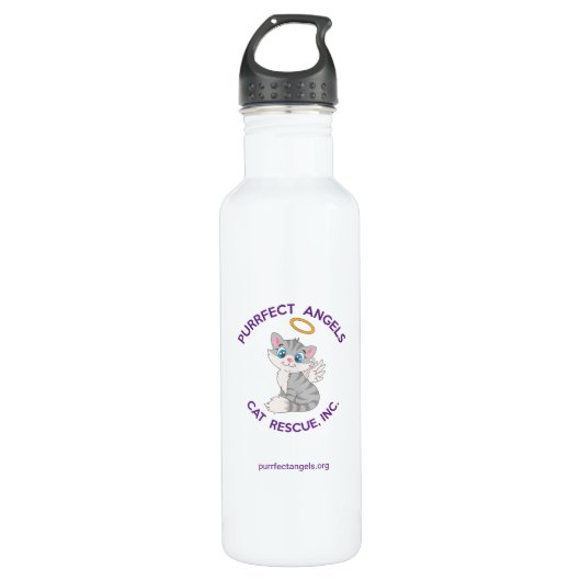 Purfect Angels Cat Rescue Water Flasche Edelstahlflasche (Vorderseite)