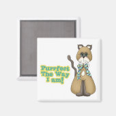 Purfect Autism Awareness Kitty Cat Magnet (Vorderseite/Rückseite)