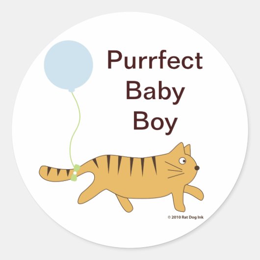 Purfect Baby Boy Stickers (Vorderseite)