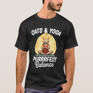 Purfect Balance Yoga Katzen T-Shirt