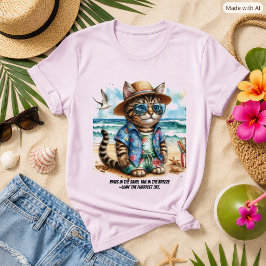 Purfect Beach Life für Kitty Cat Liebhaber T-Shirt