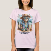 Purfect Beach Life für Kitty Cat Liebhaber T-Shirt (Vorderseite)