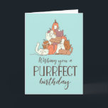Purfect Birthday Funny Cat Lover Geburtstag Karte<br><div class="desc">Herzlichen Glückwunsch zum Geburtstag! Hübsche,  humorvolle und manchmal sarkastische Geburtstagskarten für Ihre Familie und Freunde. Holen Sie sich diese lustige Karte für Ihre besondere Person. Besuchen Sie unseren Laden für coolere Geburtstagskarten.</div>