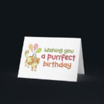 Purfect Birthday Niedlich Cat Lover Funny Geburtst Karte<br><div class="desc">Herzlichen Glückwunsch zum Geburtstag! Hübsche,  humorvolle und manchmal sarkastische Geburtstagskarten für Ihre Familie und Freunde. Holen Sie sich diese lustige Karte für Ihre besondere Person. Besuchen Sie unseren Laden für coolere Geburtstagskarten.</div>