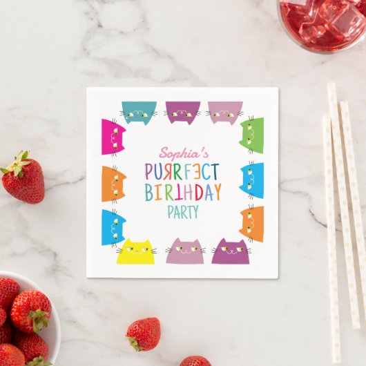 Purfect Birthday Party Serviette (Beispiel)