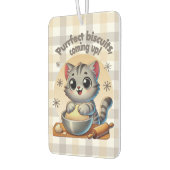 "Purfect biscuits, kommend" Katzenkuppe Autolufterfrischer (Links)
