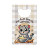 "Purfect biscuits, kommend" Katzenkuppe Geldbeutel Flaschenöffner (Vorderseite)