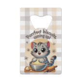 "Purfect biscuits, kommend" Katzenkuppe Geldbeutel Flaschenöffner (Rückseite)