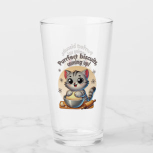 "Purfect biscuits, kommend" Katzenkuppe Glas