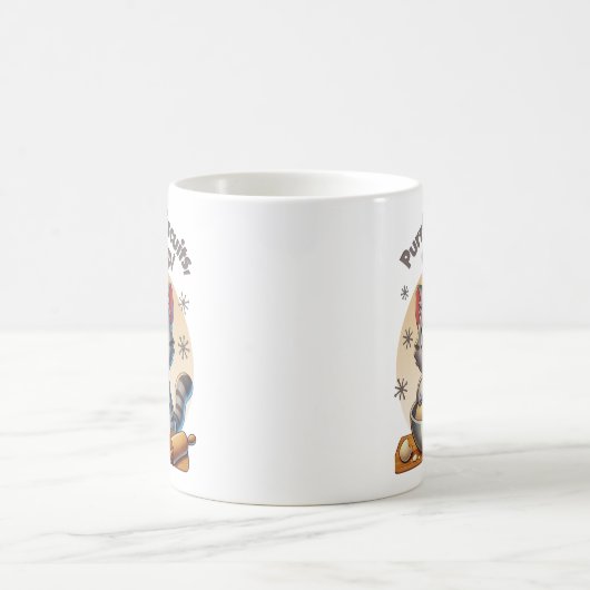 "Purfect biscuits, kommend" Katzenkuppe Kaffeetasse (Mittel)