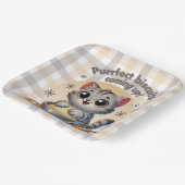 "Purfect biscuits, kommend" Katzenkuppe Pappteller (Gewinkelt)