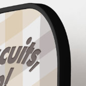 "Purfect biscuits, kommend" Katzenkuppe Pickleball Schläger (Linke Seite)