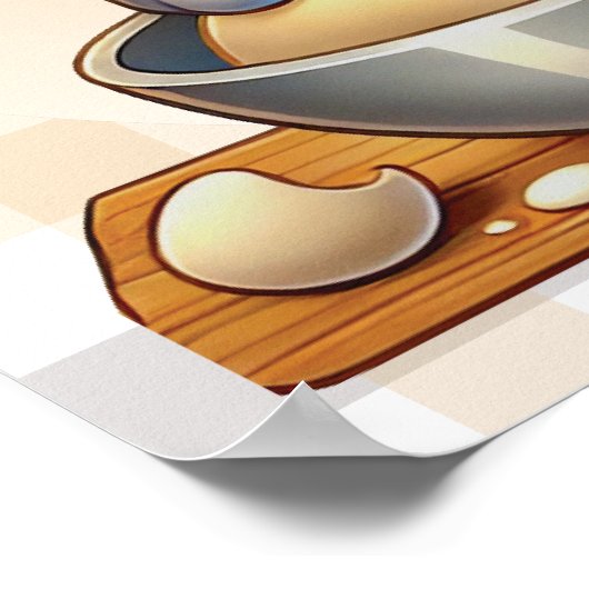 "Purfect biscuits, kommend" Katzenkuppe Poster (Ecke)