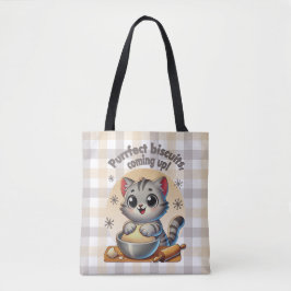 "Purfect biscuits, kommend" Katzenkuppe Tasche