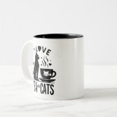 Purfect Brew: Ich Liebe Tee und Katzen Zweifarbige Tasse (Vorderseite Links)