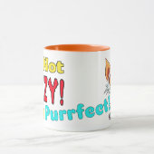 Purfect - Cartoon Novelty Funny Cat Tasse (Zentrum)