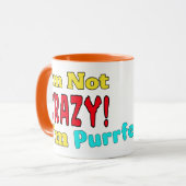 Purfect - Cartoon Novelty Funny Cat Tasse (Vorderseite Links)