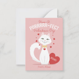 Purfect Cat Kids Valentine's Day Card Mitteilungskarte
