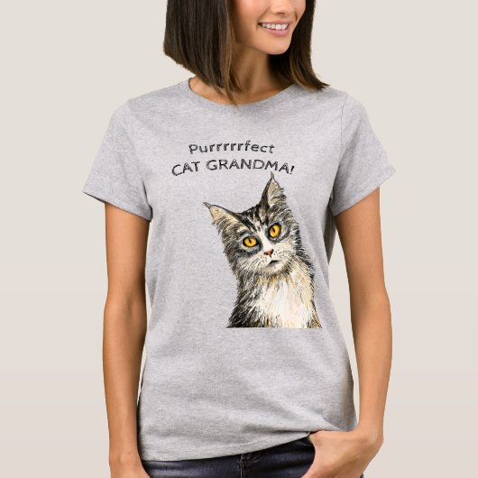 Purfect Cat Oma T - Shirt (Vorderseite)