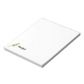 Purfect Cat Pun Sitting Kitty Color Block Kitten Notizblock (Rotiert)