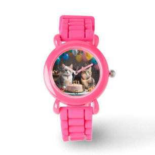 Purfect Celebration: Geburtstagsparty einer Katze, Armbanduhr