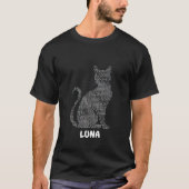 Purfect Code: Eine Katze im Binär T-Shirt (Vorderseite)