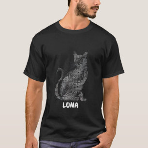 Purfect Code: Eine Katze im Binär T-Shirt