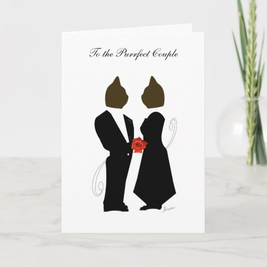 Purfect Couple Anniversary Card Karte (Vorderseite)