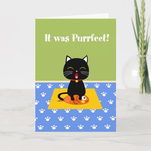 Purfect Dankeschön Karte (Vorderseite)