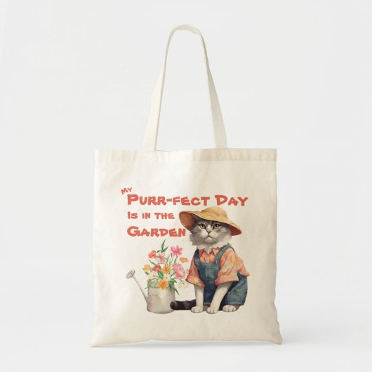 Purfect Day Garden Cat Hat Watering kann Blume Tragetasche (Vorne)