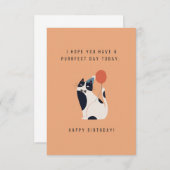 Purfect Day Geburtstagskarte (Vorne/Hinten)