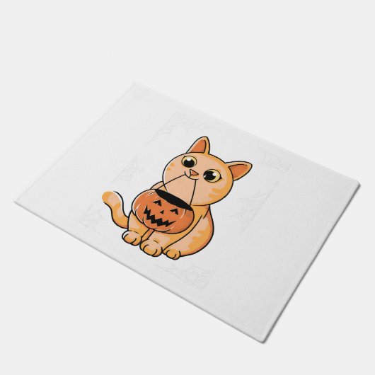 Purfect Halloween Fußmatte (Schrägansicht)