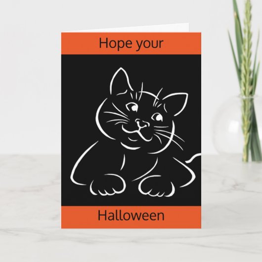 Purfect Halloween Karte (Vorderseite)