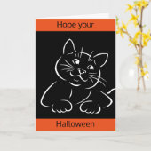 Purfect Halloween Karte (Gelbe Blume)