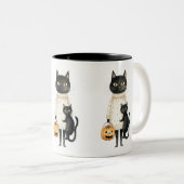 Purfect Halloween-TASSE Zweifarbige Tasse (VorderseiteRechts)