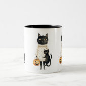 Purfect Halloween-TASSE Zweifarbige Tasse (Mittel)