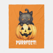 Purfect Halloween-Wurfdecke Fleecedecke (Vorderseite)