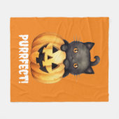 Purfect Halloween-Wurfdecke Fleecedecke (Vorderseite (Horizontal))