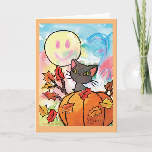 Purfect Herbst - Kinder Kunst für CHOC Dankeskarte (Vorderseite)