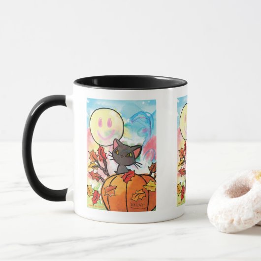 Purfect Herbst - Kinder Kunst für CHOC Tasse (Mit Donut)