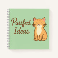 Purfect Ideas - Niedliche Cat Notebook-Abdeckung