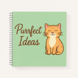 Purfect Ideas - Niedliche Cat Notebook-Abdeckung Notizblock