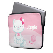 Purfect Kitty Kitten Girls Laptopschutzhülle (Vorderseite Links)