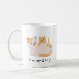 Purfect Liebe - Custom Mama Cat & Kitten Kaffeetasse