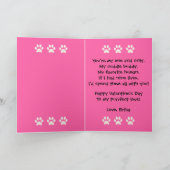 Purfect Liebe Niedliche Katzenart Feiertagskarte (Innenseite)