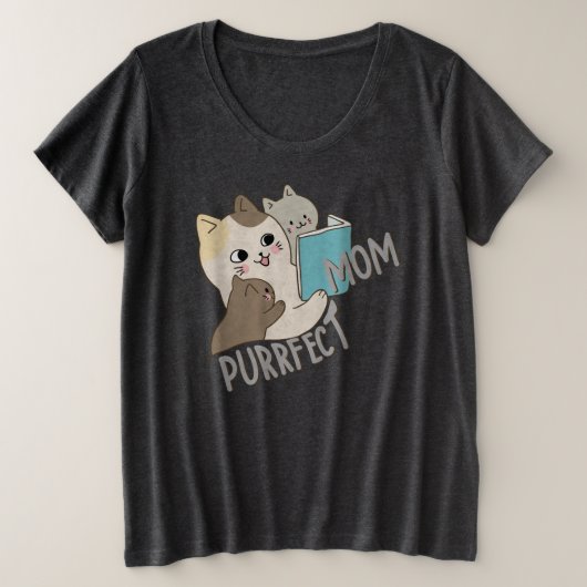 Purfect-Mama Große Größe T-Shirt (Design vorne)