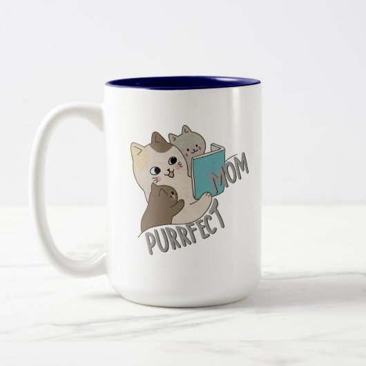 Purfect-Mama Zweifarbige Tasse (Links)