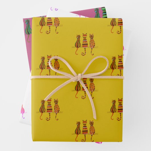 Purfect Moments Cat-Inspiriert Wrapping Paper Set Geschenkpapier Set (Beispiel)