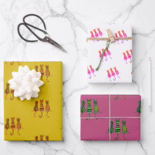 Purfect Moments Cat-Inspiriert Wrapping Paper Set Geschenkpapier Set